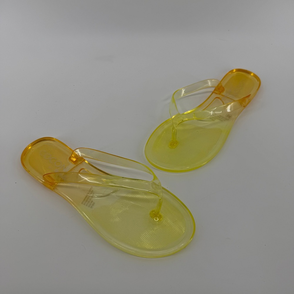 Coconuts by Matisse Olsen Jelly Sandal Womens 6M Yellow Orange Ombre Flip Flop
